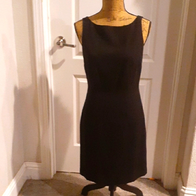 Inc International Concepts Black Sheath Midi Dress